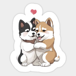 japanese akita puppy Sticker